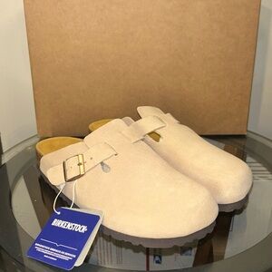 Birkenstock Boston Clogs Taupe